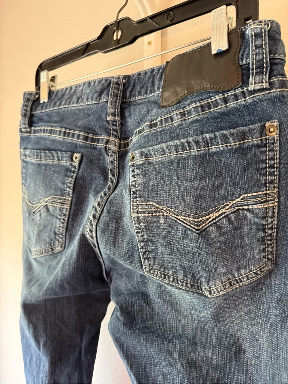 Rock & Roll Men's Dark Blue Straight Fit Jeans